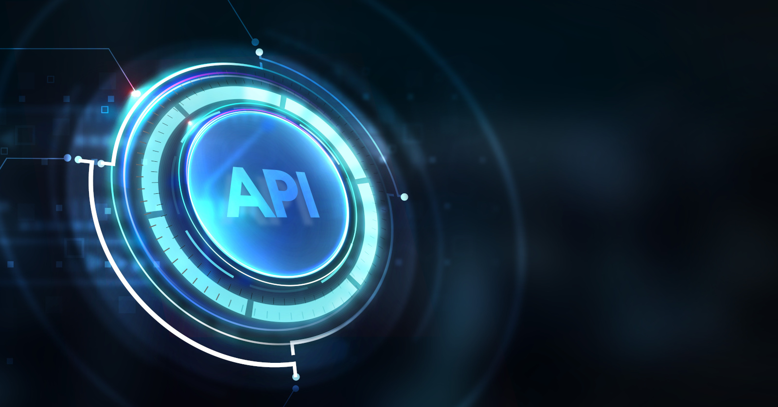 API - Application Programming Interface. Software development tool. Business, modern technology, internet and networking concept.3d illustration