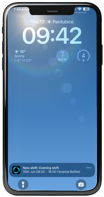notifications_phone notification in the iphone when outside the app